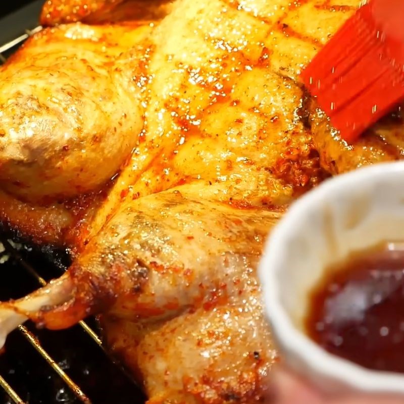 Bước 6 Nướng vịt lần 2 và quét mật ong cho da giòn Ướp thịt vịt nướng