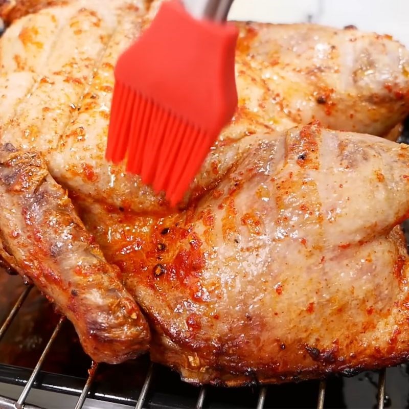 Bước 6 Nướng vịt lần 2 và quét mật ong cho da giòn Ướp thịt vịt nướng