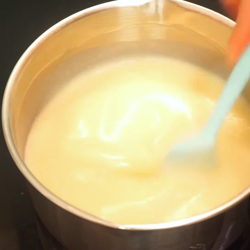 Bước 3 Pha hỗn hợp rau câu sữa dừa Rau câu ngàn lớp