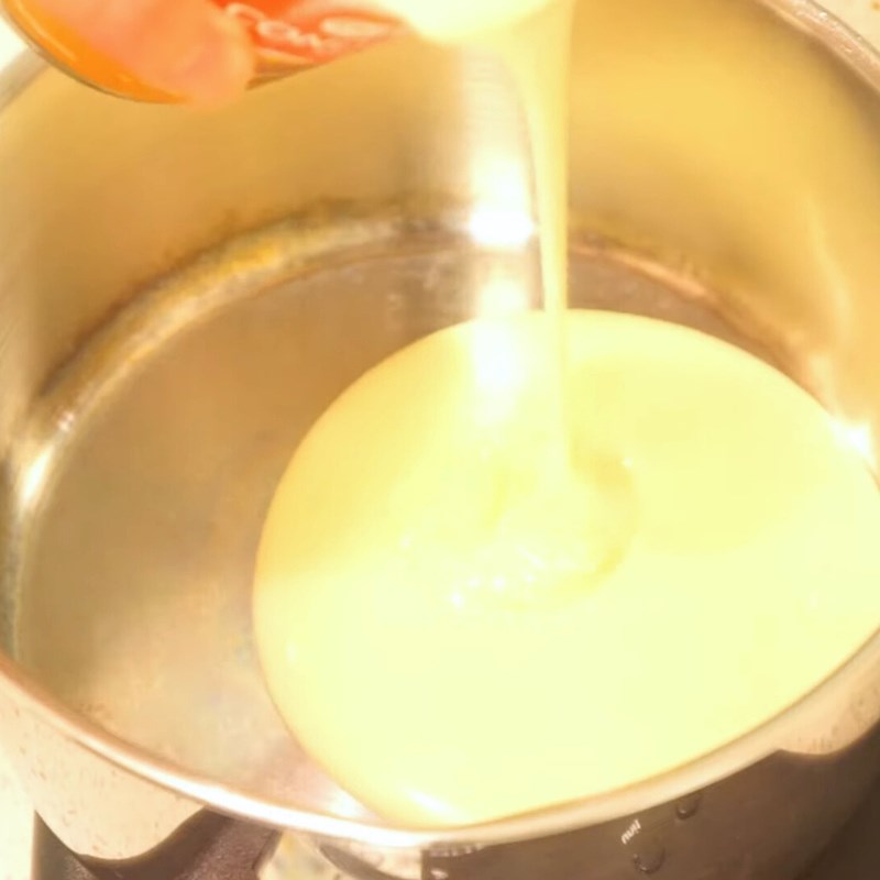 Bước 3 Pha hỗn hợp rau câu sữa dừa Rau câu ngàn lớp