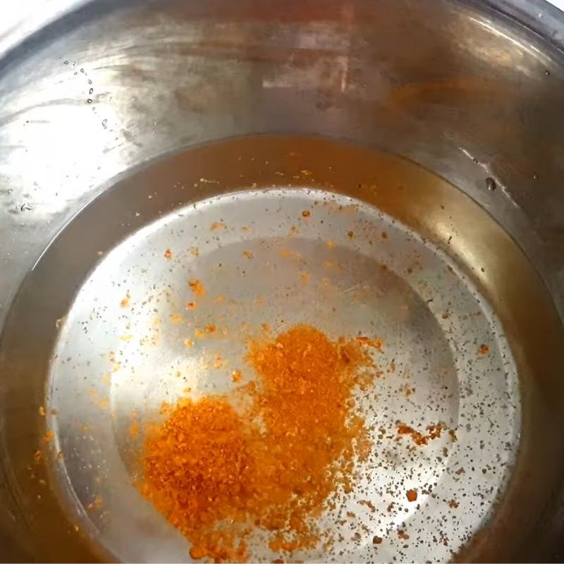 Bước 2 Pha nước ướp cá khô Khô cá đù một nắng