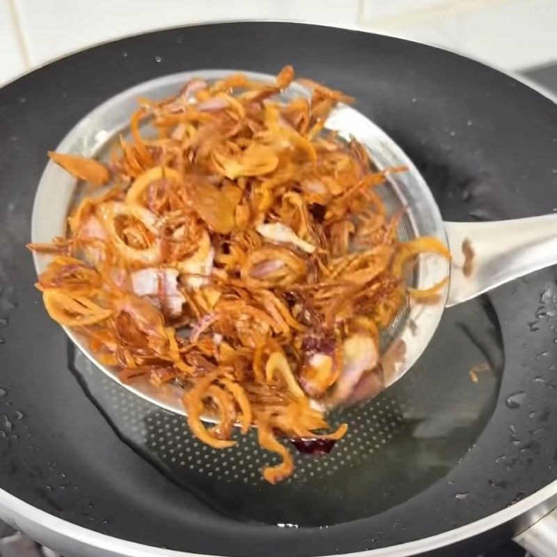 Bước 2 Phi thơm hành tím Đậu hũ non hấp sốt xì dầu