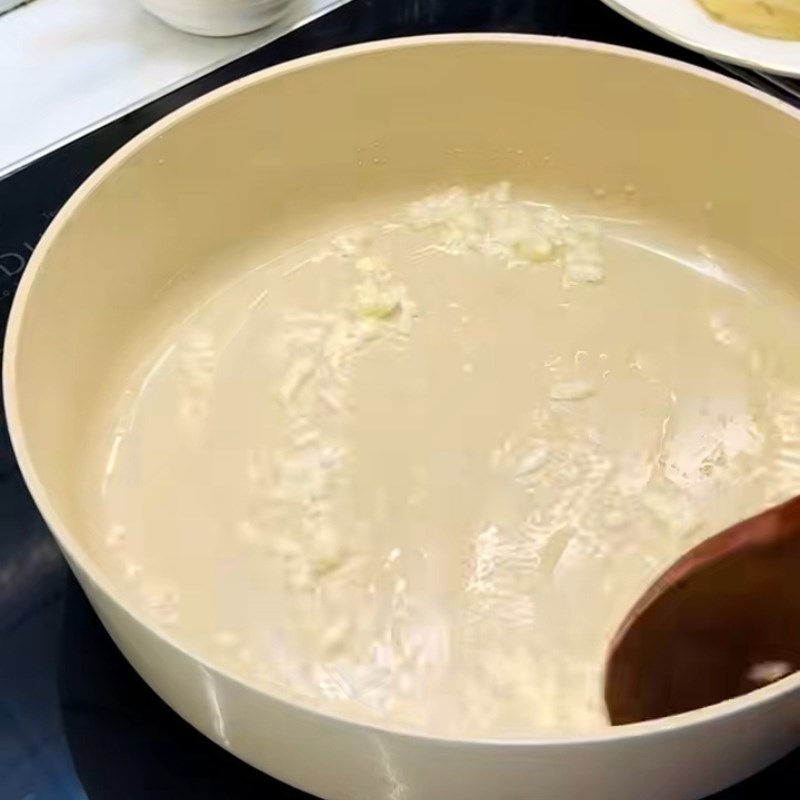 Bước 3 Rim đậu hũ non sốt xì dầu Đậu hũ non chiên sốt xì dầu