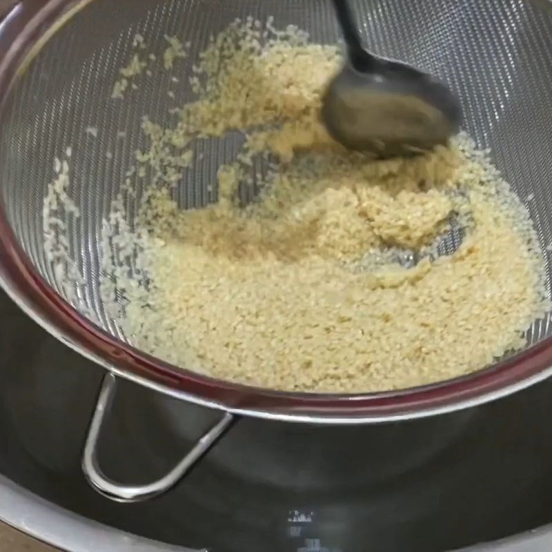 Bước 1 Rửa sạch hạt mè Mè trắng rang