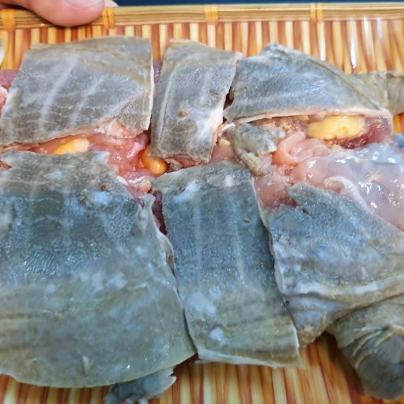 Bước 1 Sơ chế ba ba Lẩu ba ba nấu mẻ