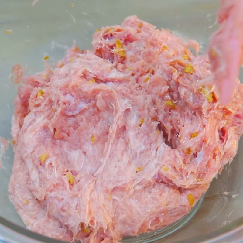 Bước 1 Sơ chế cốm tươi và chuẩn bị nguyên liệu Chả cốm bún đậu