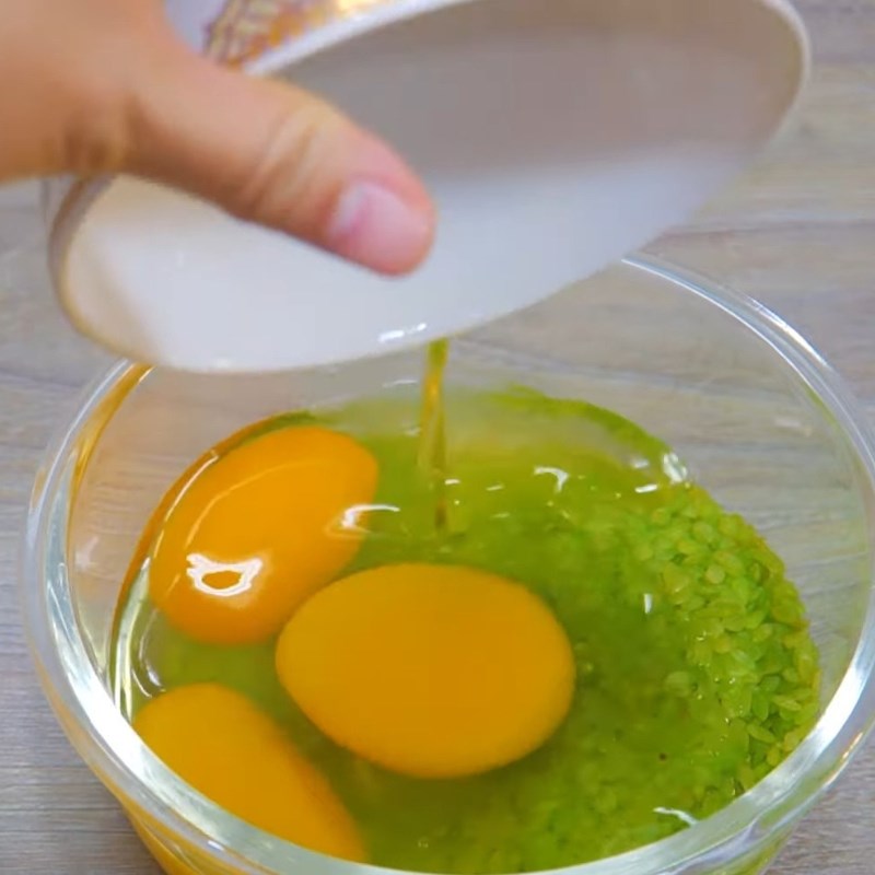 Bước 1 Sơ chế cốm tươi và chuẩn bị nguyên liệu Chả cốm bún đậu