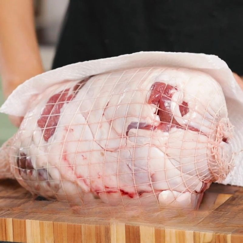 Bước 1 Sơ chế đùi cừu rút xương Đùi cừu nướng