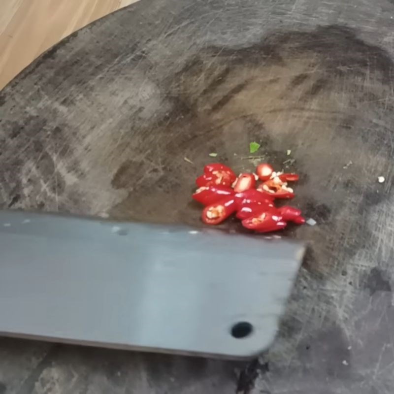 Bước 1 Sơ chế nguyên liệu Tiết canh lợn