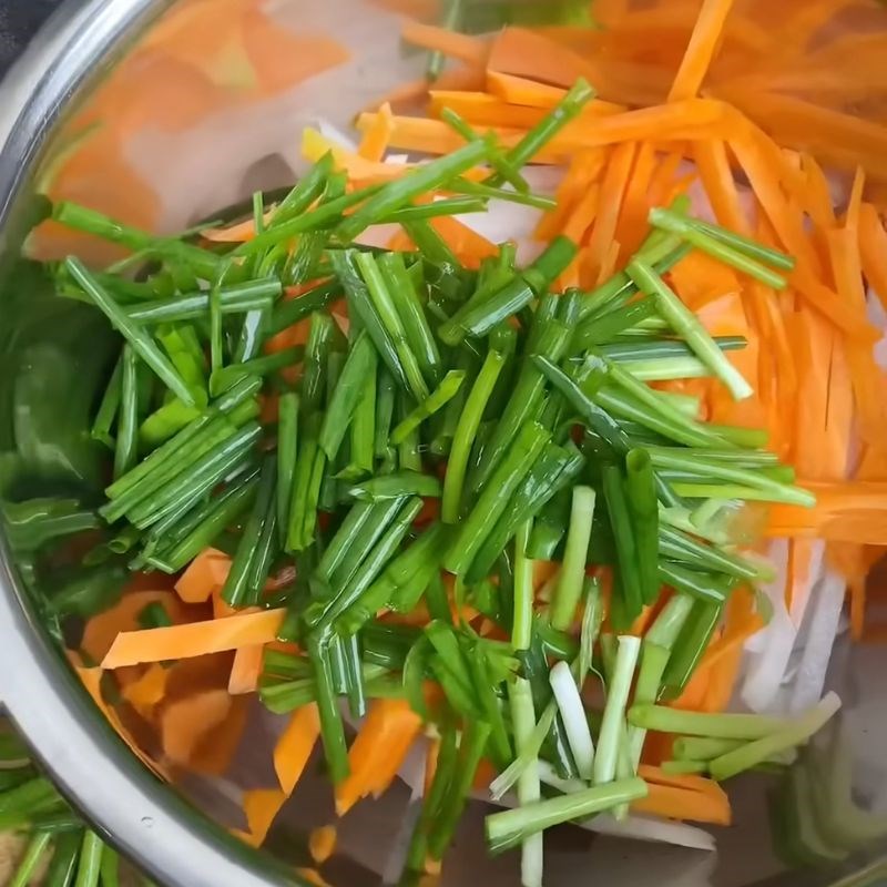 Bước 3 Sơ chế rau củ làm kim chi Kim chi bằng gói gia vị