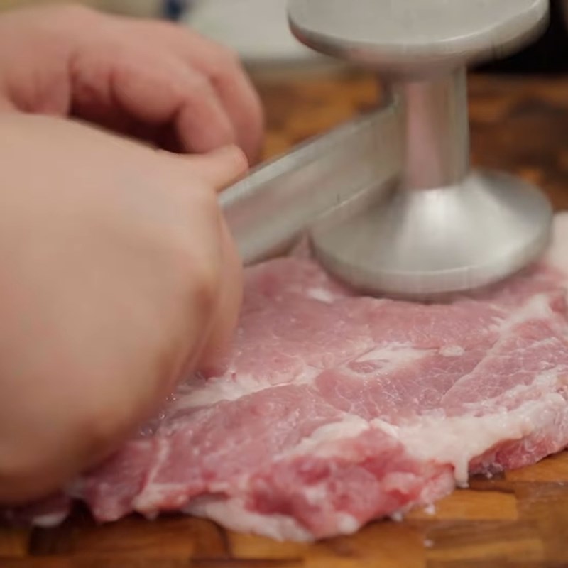 Bước 1 Sơ chế thịt nạc vai mềm ngon Thịt nướng ngũ vị hương
