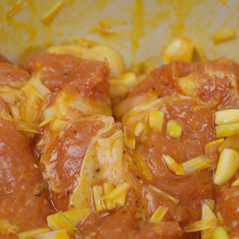 Bước 1 Sơ chế thịt nạc vai mềm ngon Thịt nướng ngũ vị hương