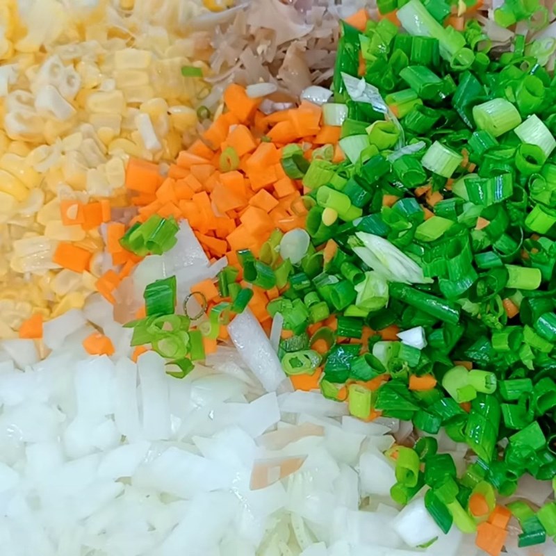 Bước 5 Sơ chế và chuẩn bị nhân bánh bao thịt Bánh bao bằng bột pha sẵn