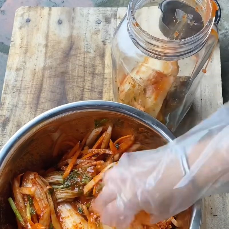 Bước 6 Thành phẩm Kim chi bằng gói gia vị