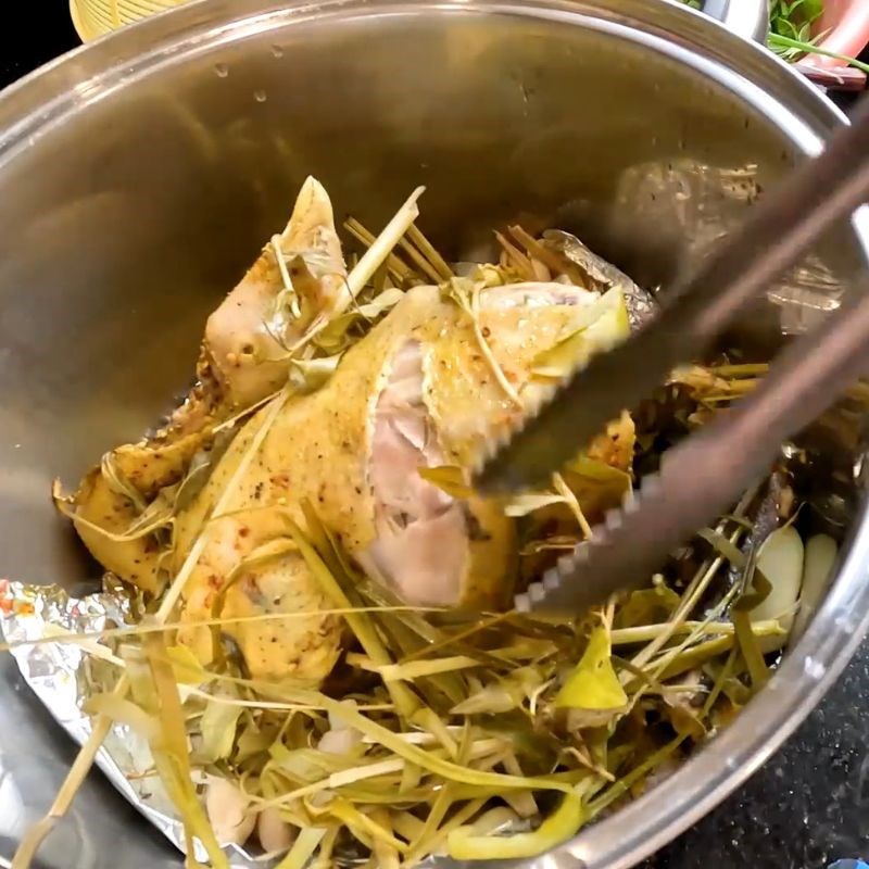 Bước 6 Thành phẩm Gà hấp muối da giòn