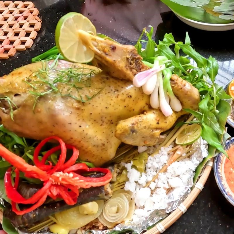 Bước 6 Thành phẩm Gà hấp muối da giòn