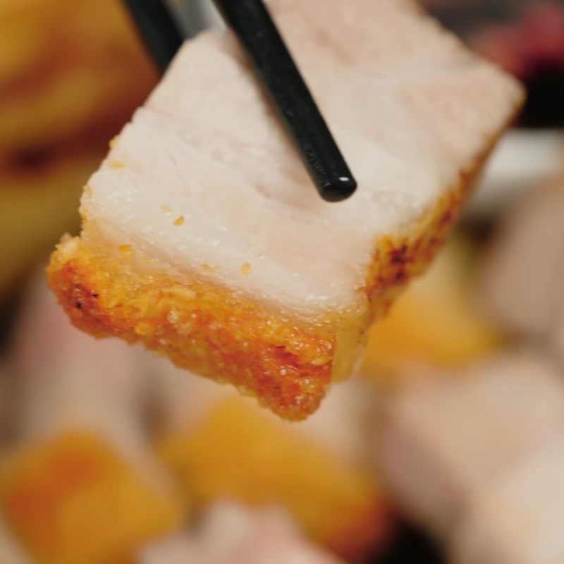 Bước 4 Thành phẩm Thịt lợn quay giòn bì