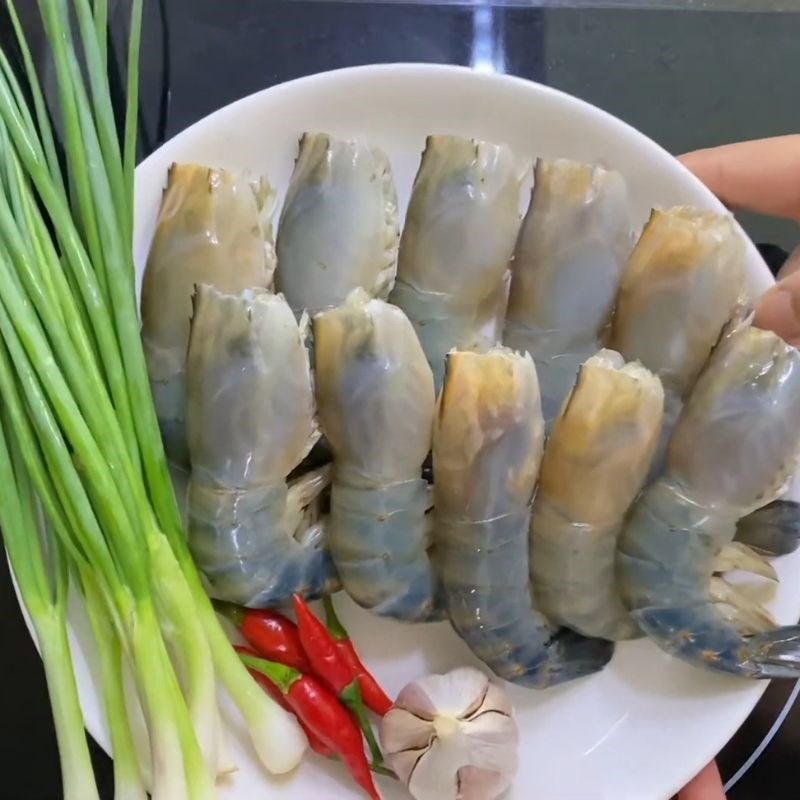 Bước 4 Thành phẩm Sơ chế tôm càng xanh