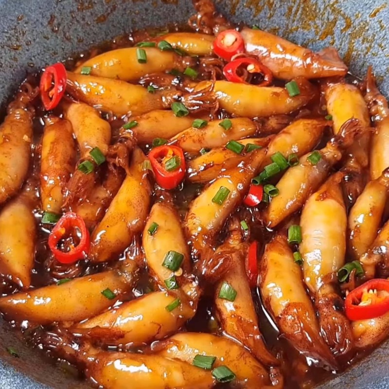 Bước 6 Thành phẩm Mực trứng chiên nước mắm