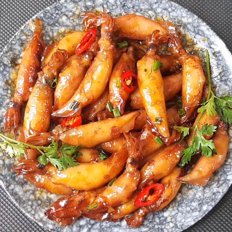 Bước 6 Thành phẩm Mực trứng chiên nước mắm