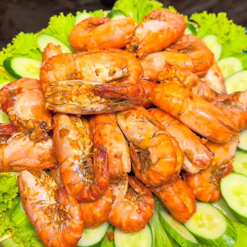 Bước 5 Thành phẩm Tôm càng xanh rang muối