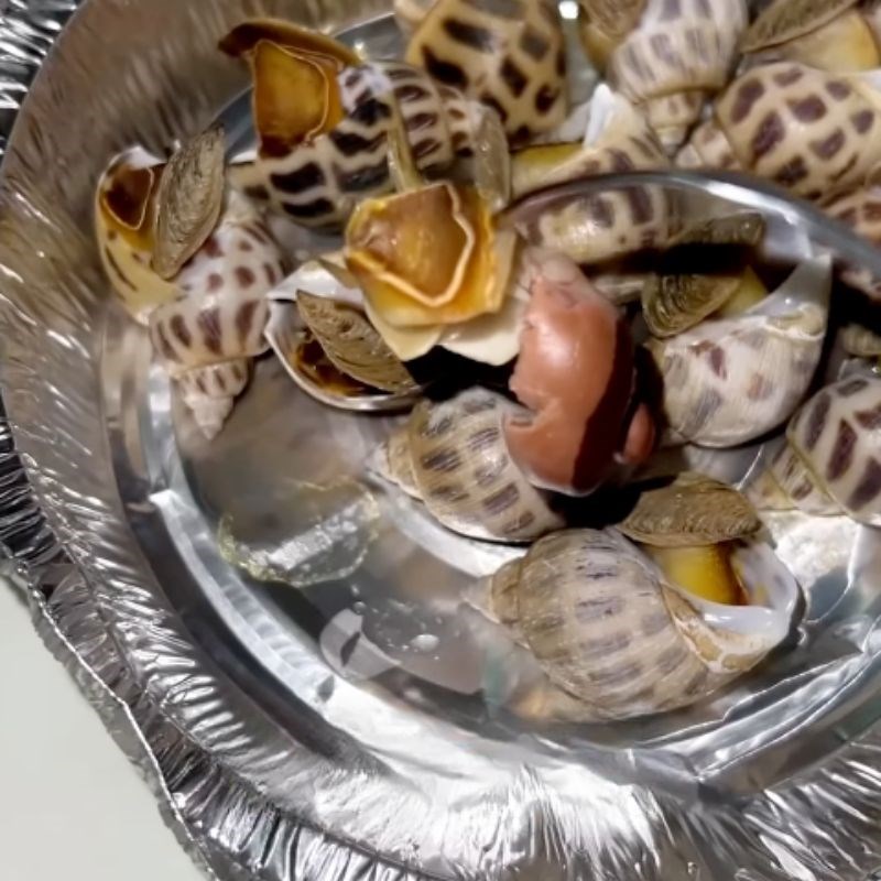 Bước 3 Thành phẩm Ốc hương nướng bằng nồi chiên không