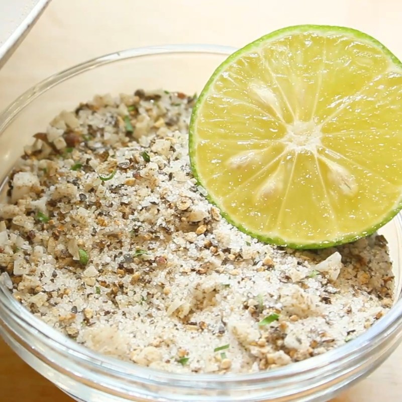 Bước 6 Thành phẩm Muối tiêu chanh chấm gà