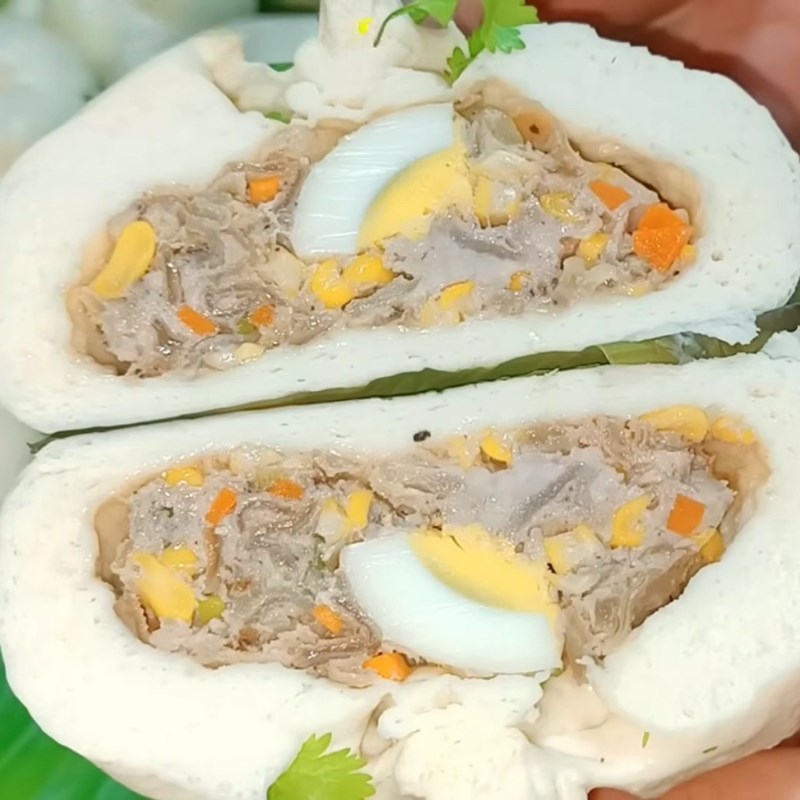 Bước 8 Thành phẩm Bánh bao bằng bột pha sẵn