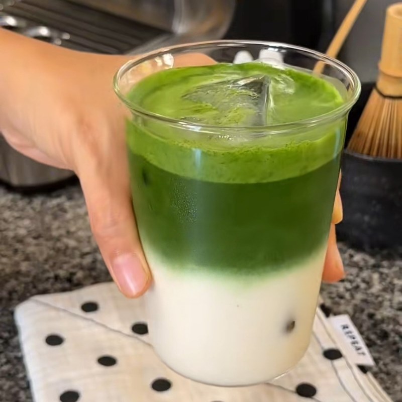 Bước 3 Thành phẩm Matcha sữa tươi