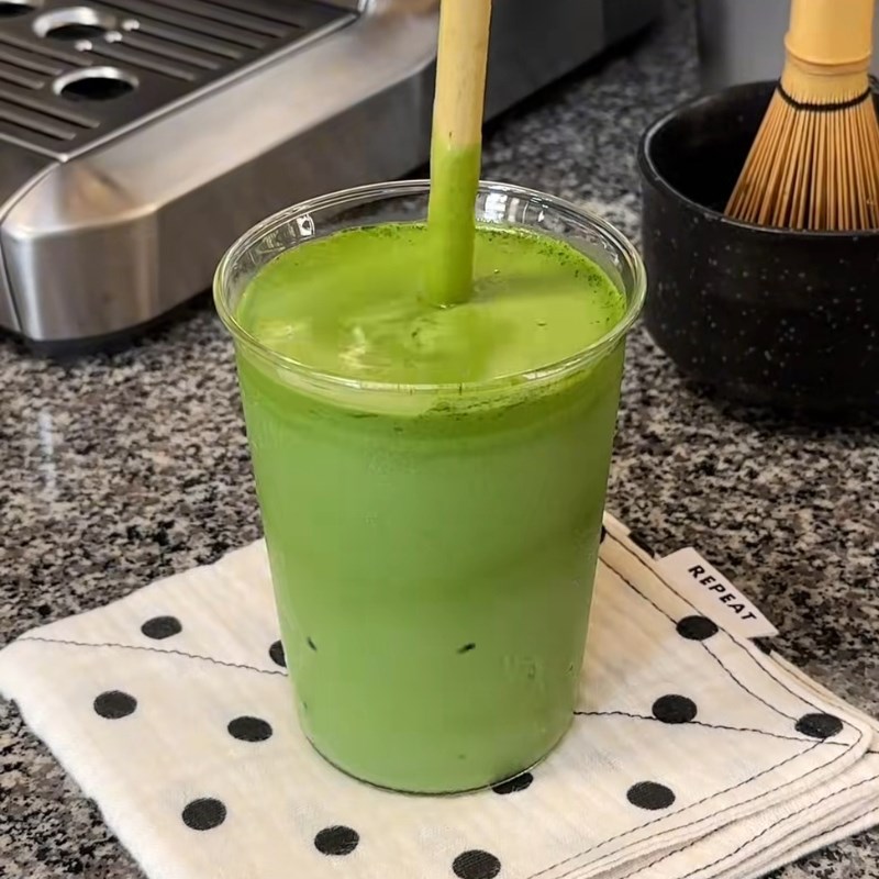 Bước 3 Thành phẩm Matcha sữa tươi