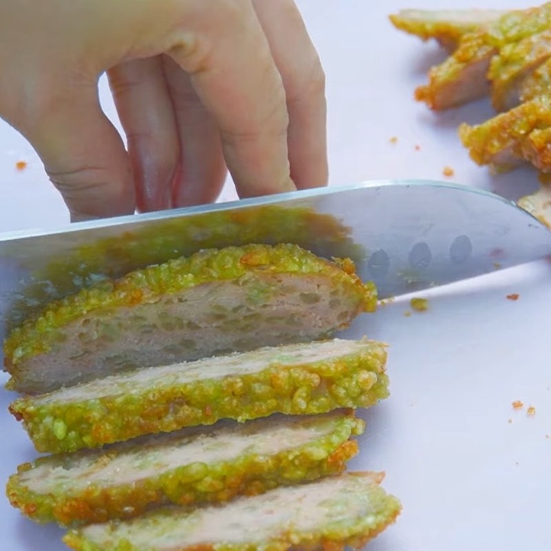 Bước 5 Thành phẩm Chả cốm bún đậu