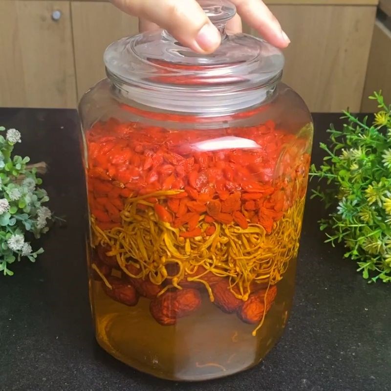 Bước 4 Thành phẩm Kỷ tử ngâm rượu