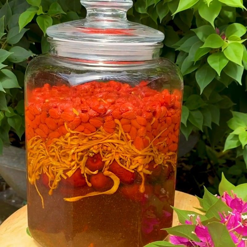 Bước 4 Thành phẩm Kỷ tử ngâm rượu