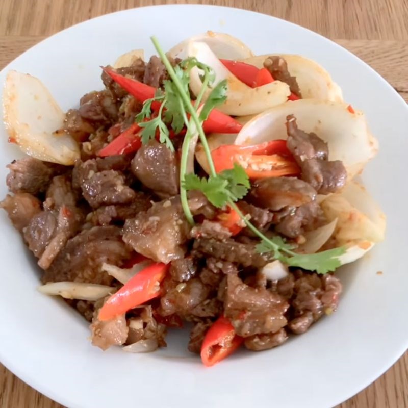 Bước 4 Thành phẩm Nhím xào sả ớt