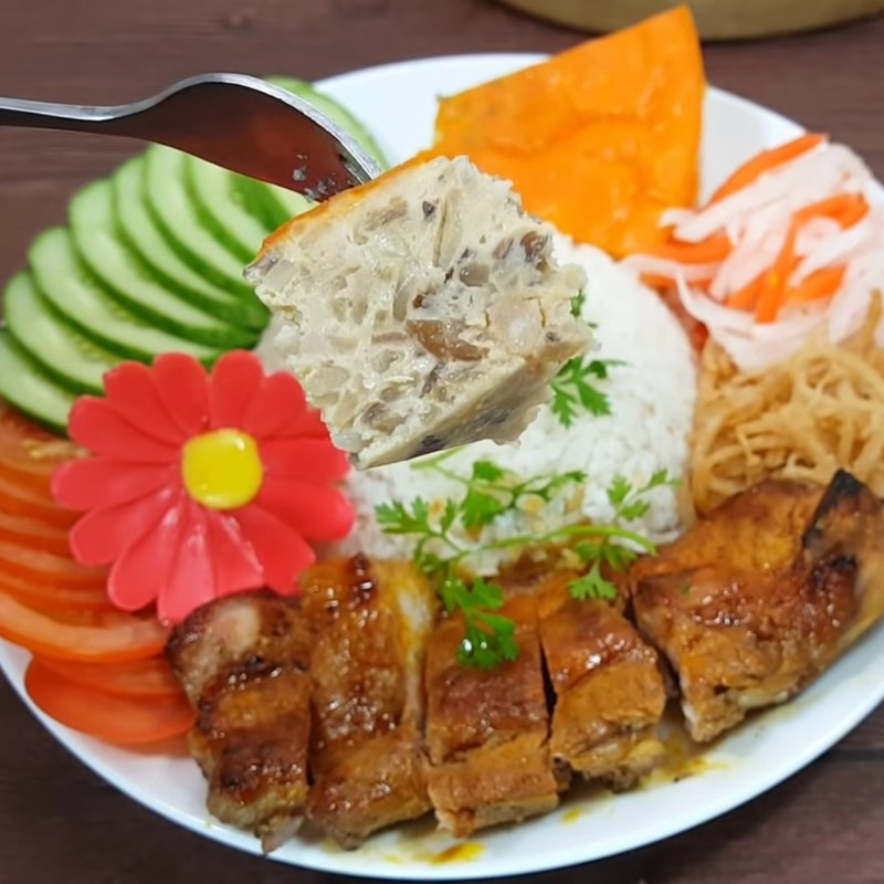 Bước 5 Thành phẩm Chả trứng cơm tấm