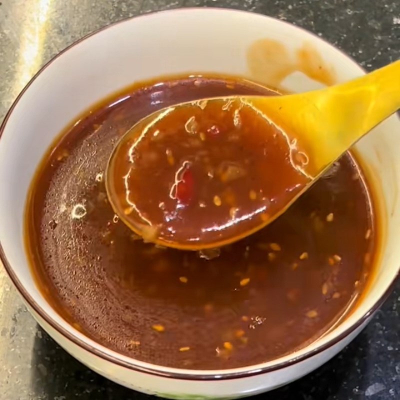 Bước 4 Thành phẩm Nước sốt me chấm thịt nướng