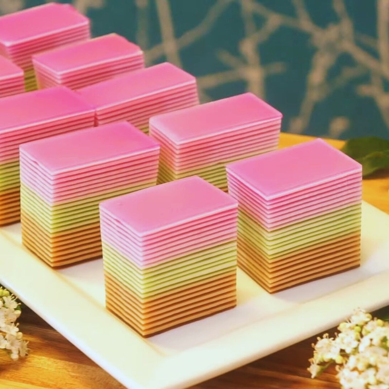 Bước 8 Thành phẩm Rau câu ngàn lớp