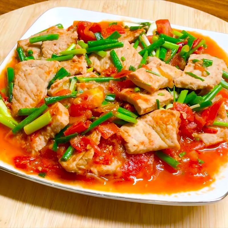 Bước 6 Thành phẩm Thịt heo sốt cà chua