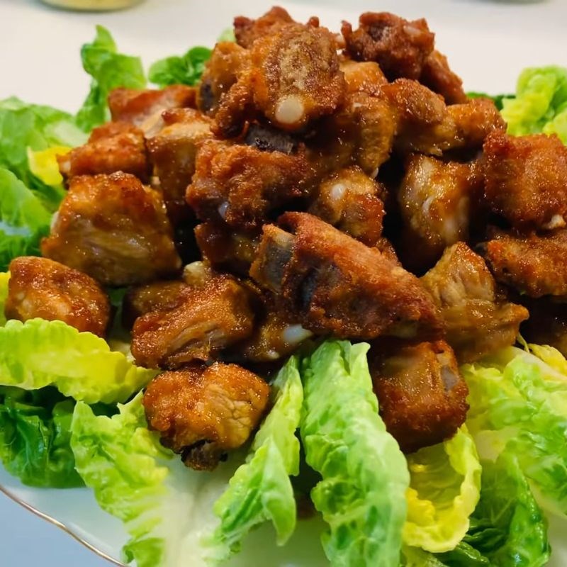 Bước 5 Thành phẩm Ướp sườn non chiên giòn