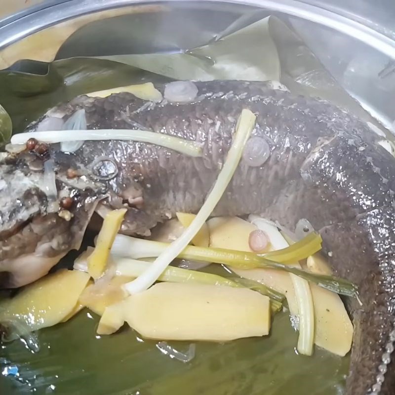 Bước 6 Thành phẩm Cá lóc hấp cuốn bánh tráng