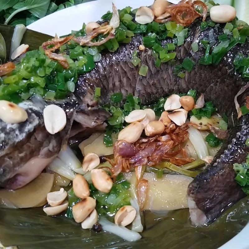 Bước 6 Thành phẩm Cá lóc hấp cuốn bánh tráng