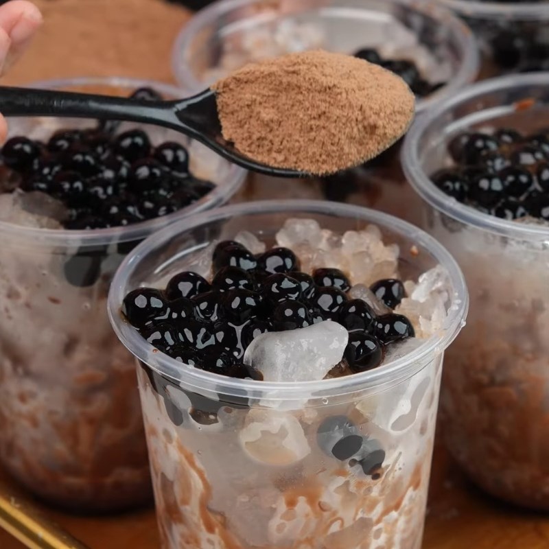 Bước 3 Trình bày ly milo đá dầm hấp dẫn, đẹp mắt Milo dầm