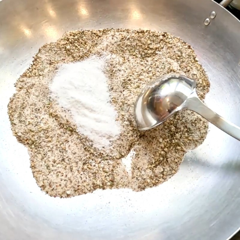 Bước 5 Trộn bột ngọt và bảo quản Muối tiêu chanh chấm gà