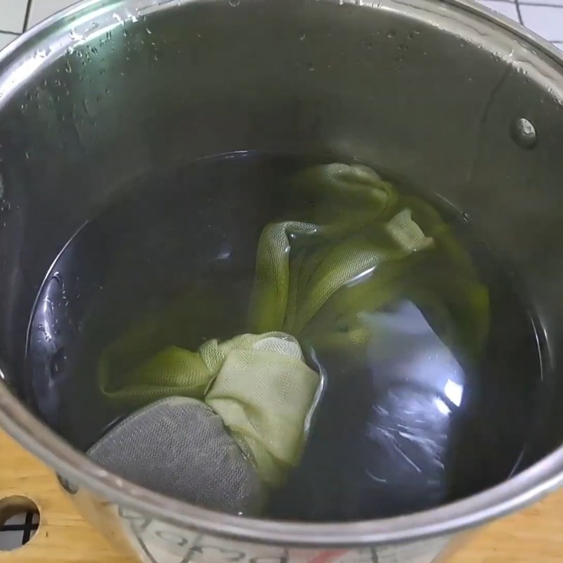 Bước 1 Ủ trà thái xanh chuẩn vị Trà chanh thái xanh