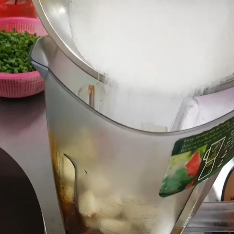 Bước 3 Xay hỗn hợp sốt lần 1 Sốt ướp cá nướng