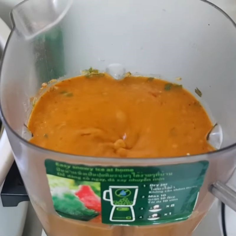 Bước 4 Xay hỗn hợp sốt lần 2 và hoàn thiện Sốt ướp cá nướng