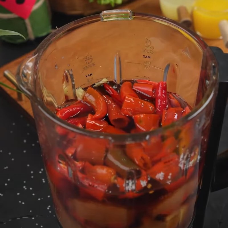 Bước 2 Xay nhuyễn hỗn hợp sốt trộn gỏi Nước trộn nộm