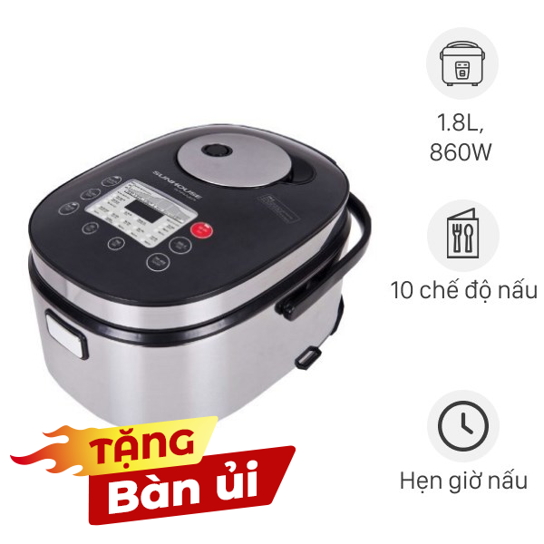Nồi cơm điện tử Sunhouse 1.8 lít SHD8903