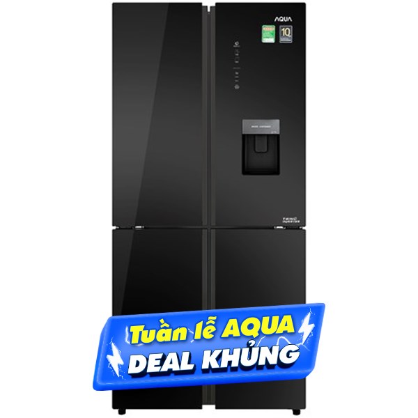 Tủ lạnh Aqua Inverter 456 lít Multi Door AQR-IGW525EM GB