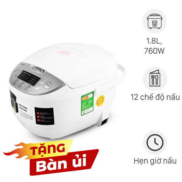 Nồi cơm điện tử Toshiba 1.8 lít RC-18DH2PV(W)